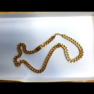 Authentic Chanel gold chain belt,missing medallion